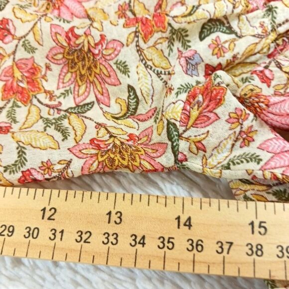 Philosophy Floral Blouse Balloon Sleeve, Ruffles and Peplum Style Women Medium. - Picture 13 of 13